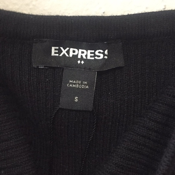 Express Tie Strap Ruffle Trim Ribbed Tank Top - Picture 7 of 7